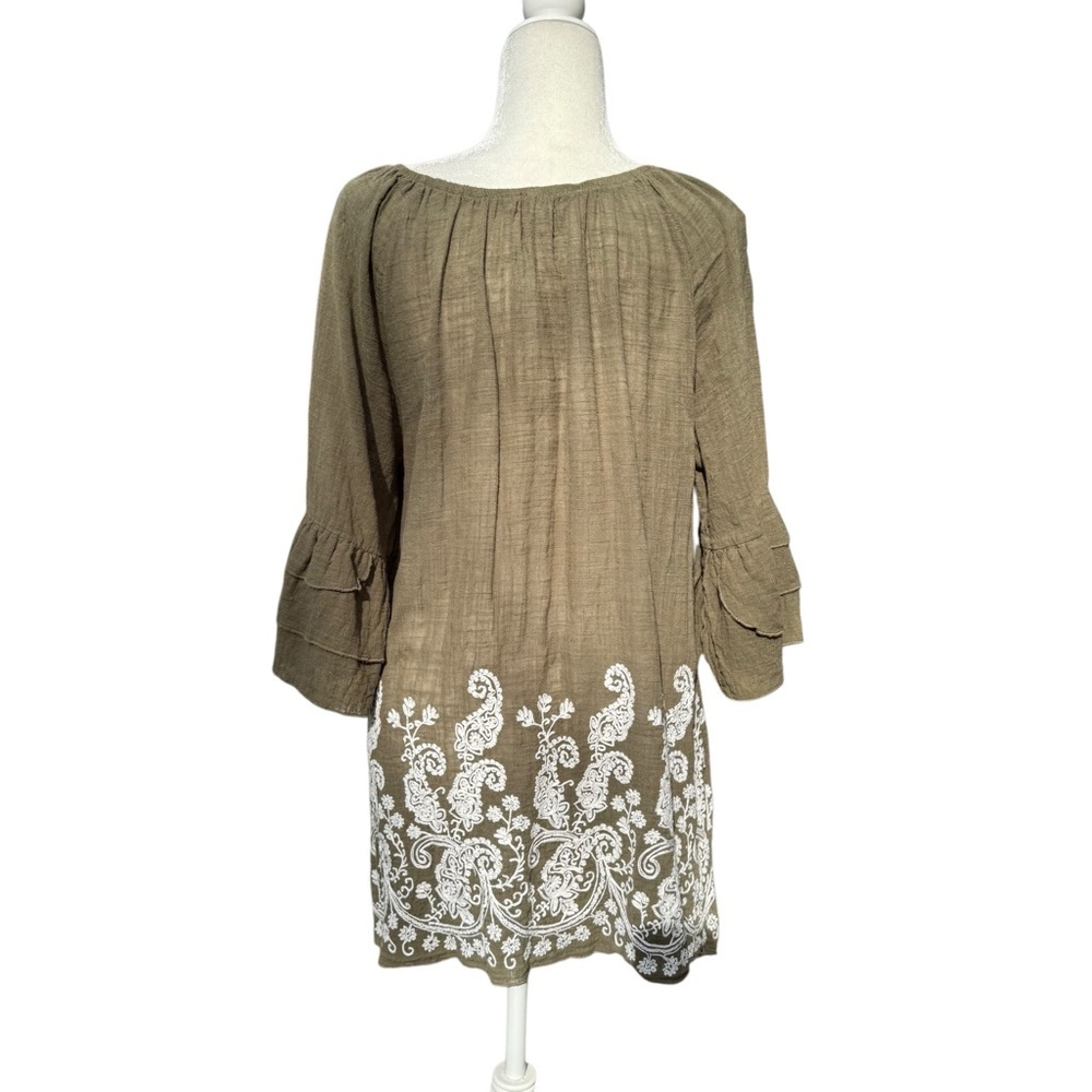 Indigo Soul Boho Embroidered Mini Dress - Picture 4 of 6